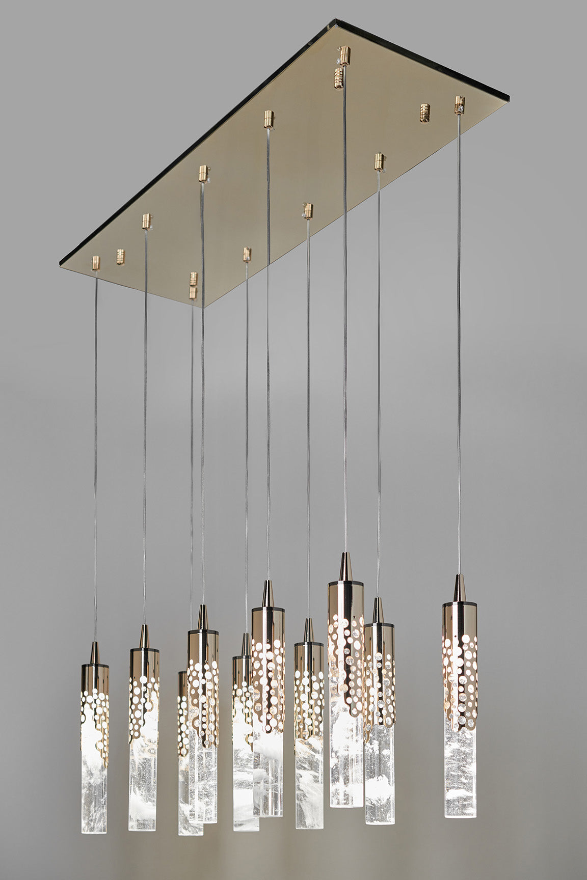 Chandelier with 10 Natural Crystal Lights 893/10