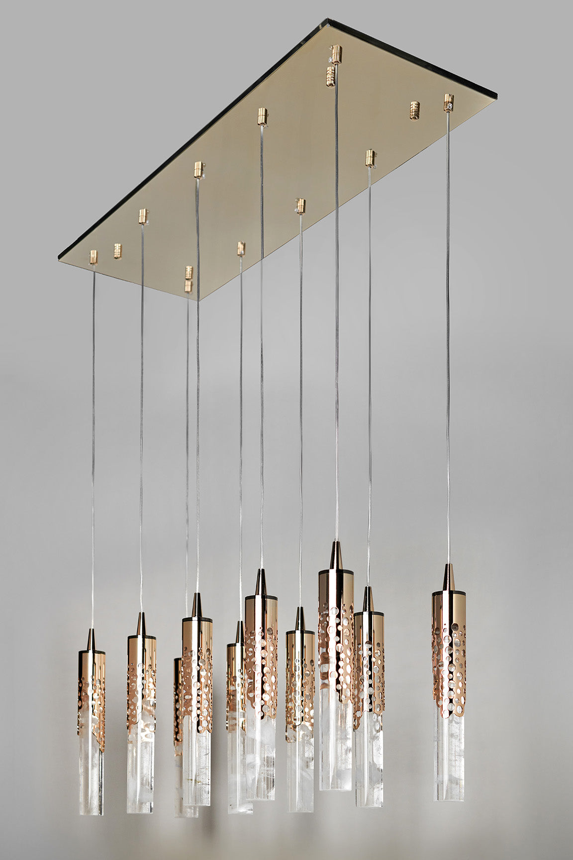 Chandelier with 10 Natural Crystal Lights 893/10