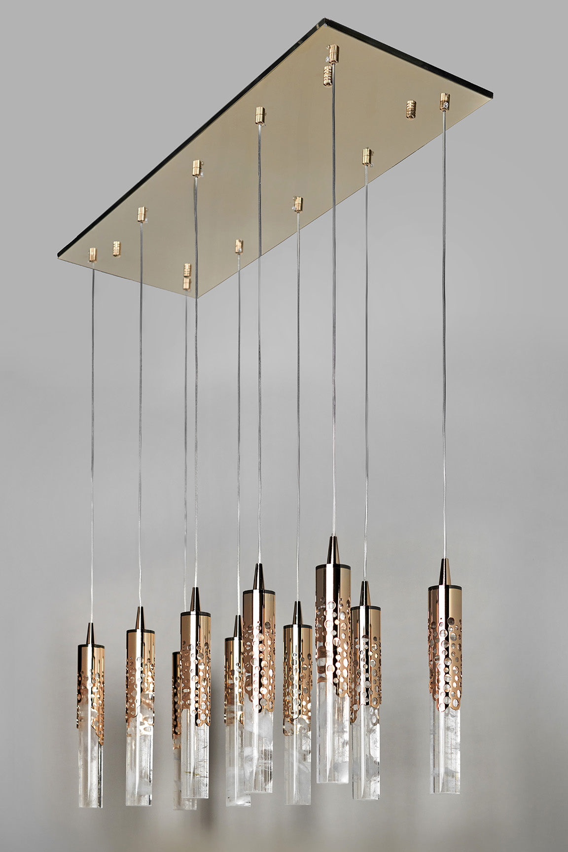 Chandelier with 10 Natural Crystal Lights 893/10