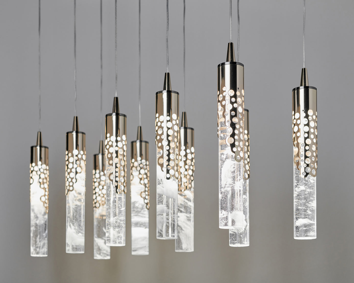 Chandelier with 10 Natural Crystal Lights 893/10