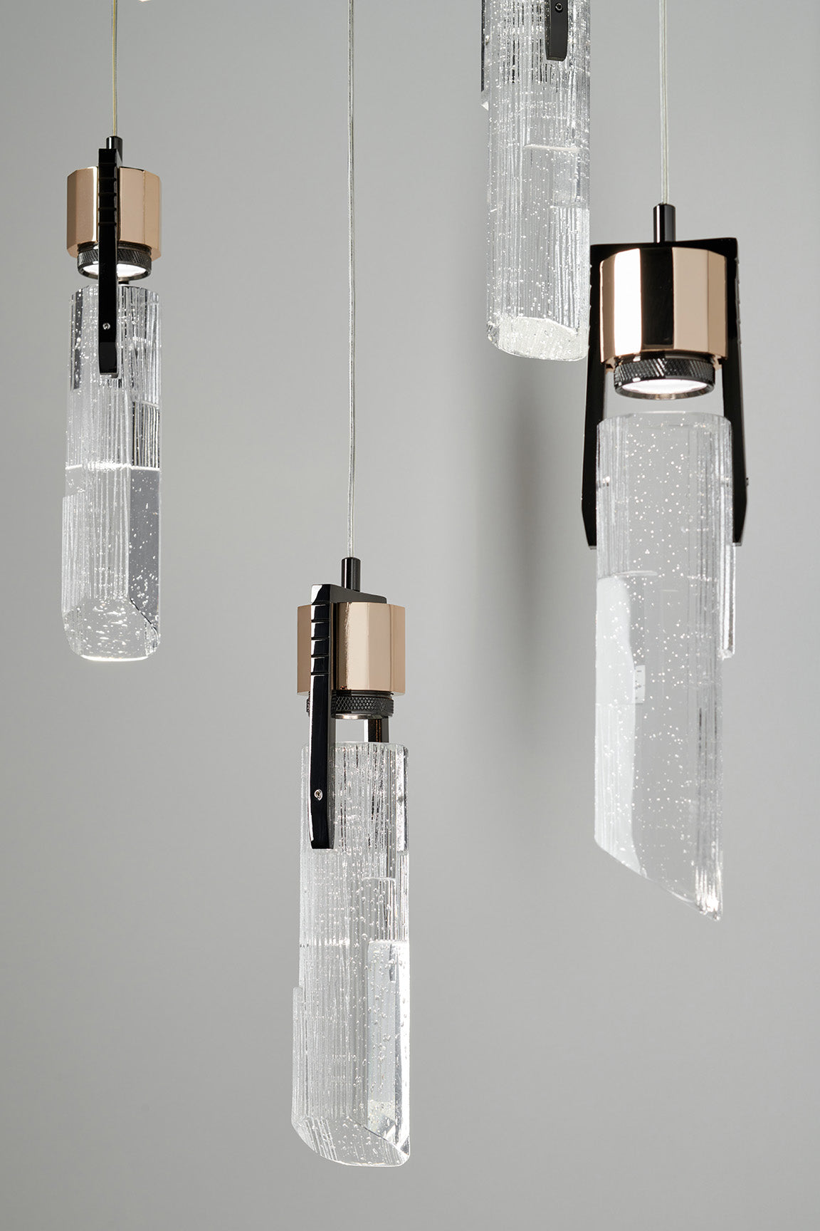 Chandelier with 5 Natural Crystal Lights 925/5