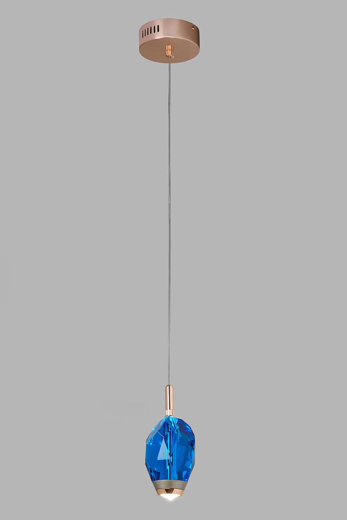 Single Blue Crystal Light Chandelier 926/1