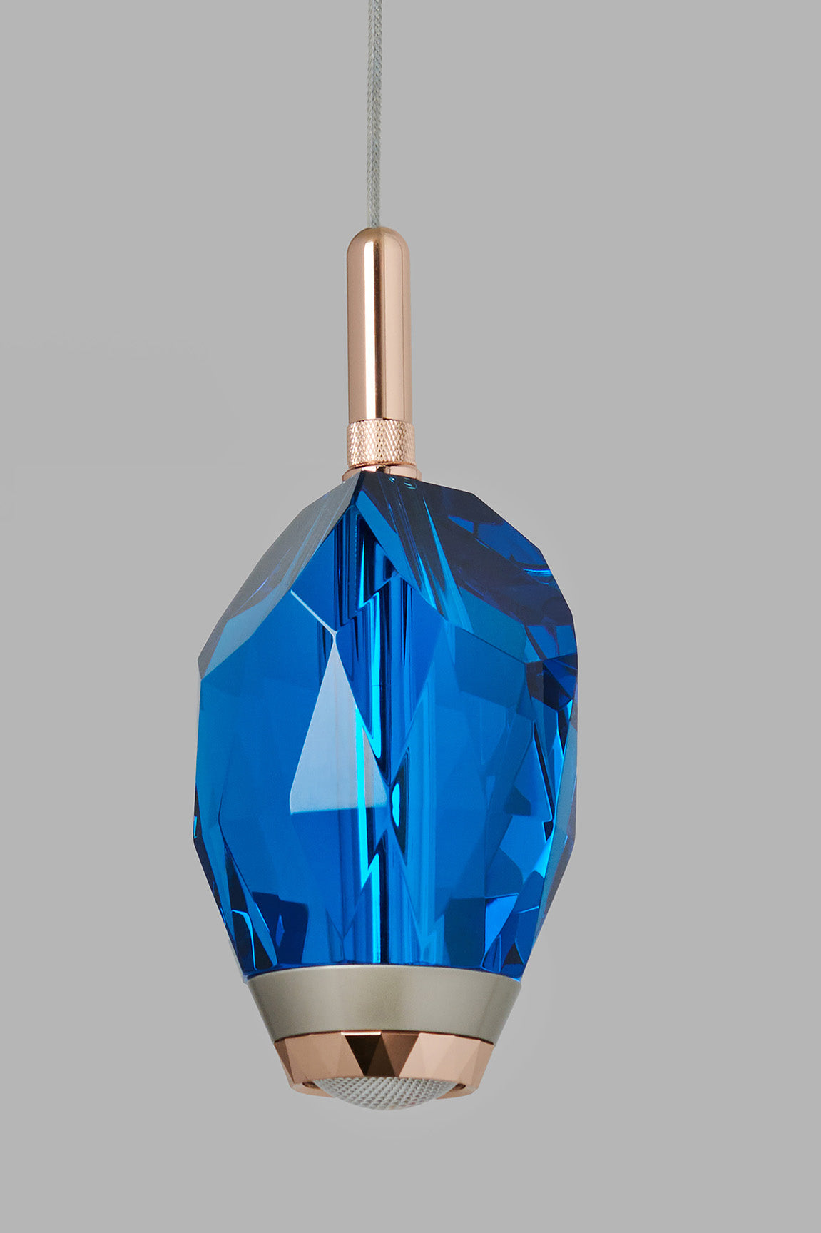 Single Blue Crystal Light Chandelier 926/1
