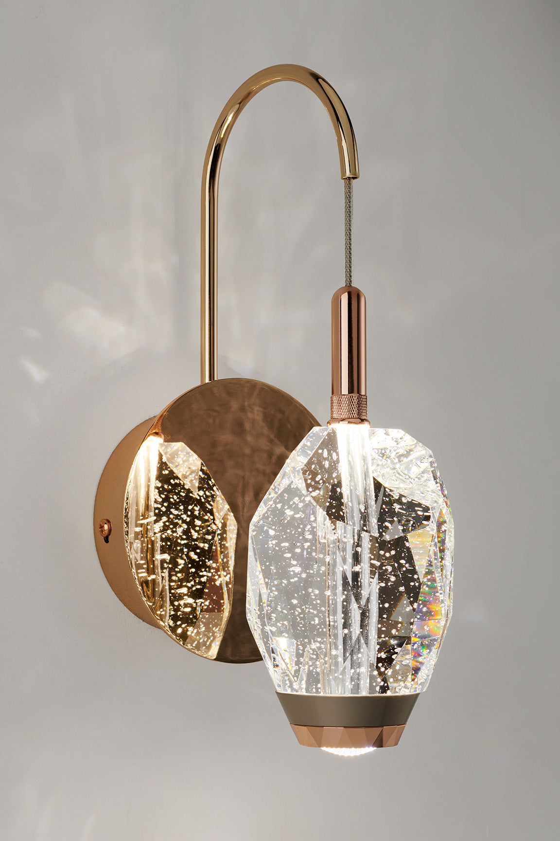 Single Bubble Crystal Light Fixture 926/1W