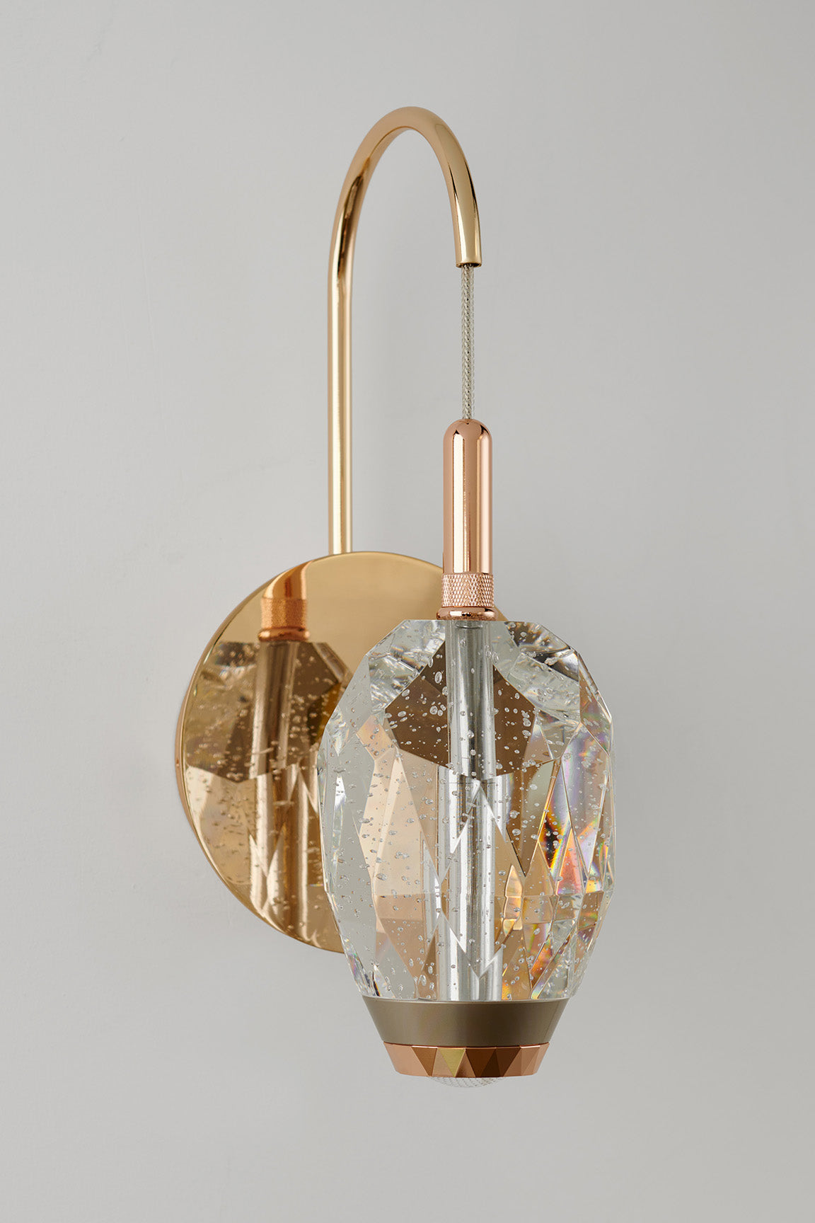 Single Bubble Crystal Light Fixture 926/1W