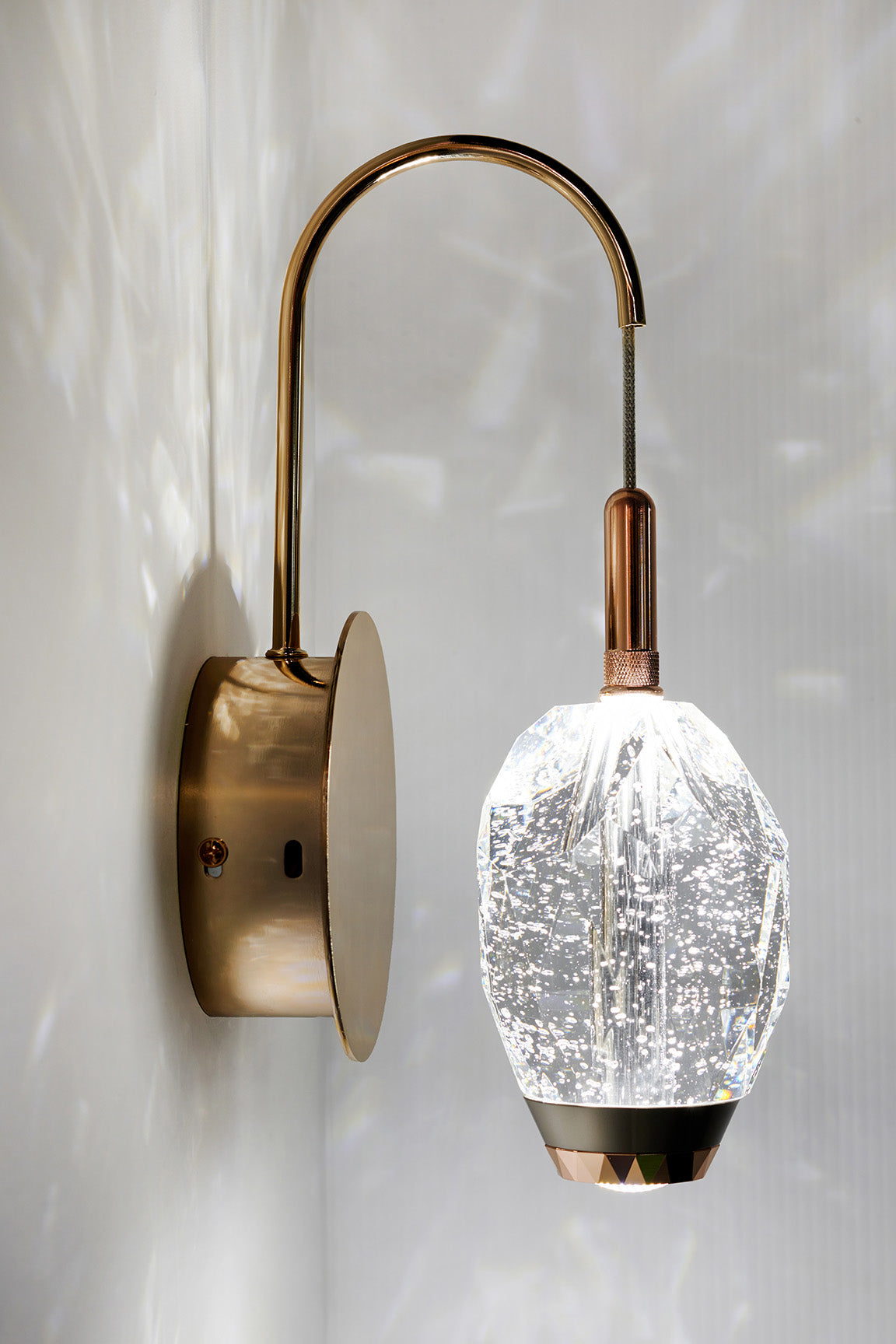 Single Bubble Crystal Light Fixture 926/1W