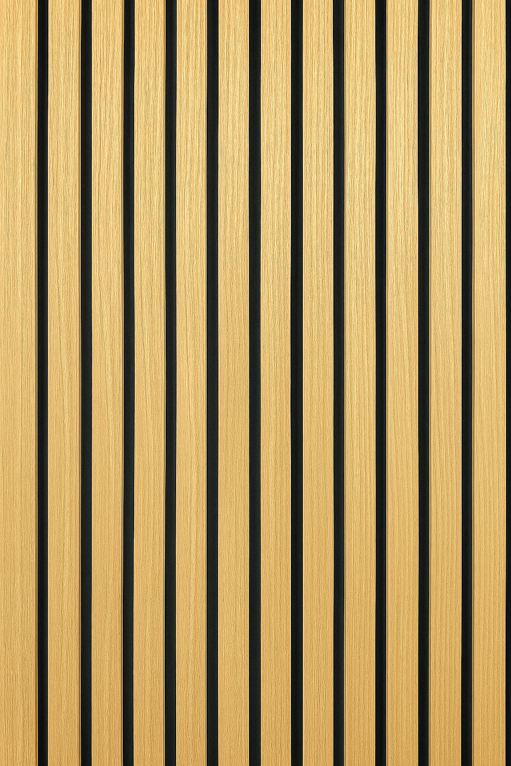 Acoustic Slat Wood Wall Panels Yellow Oak