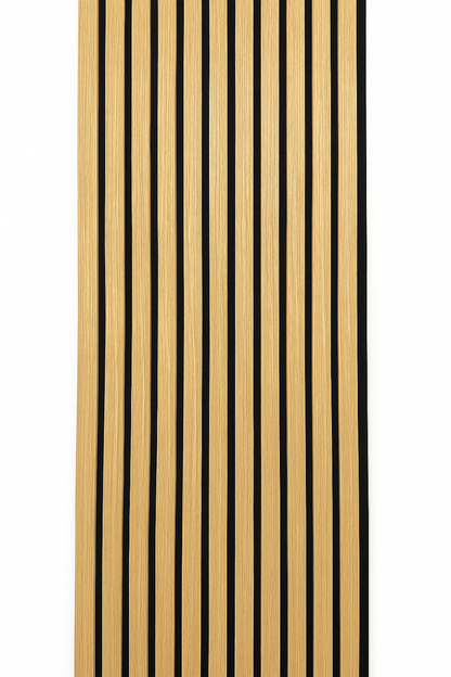 Acoustic Slat Wood Wall Panels Yellow Oak
