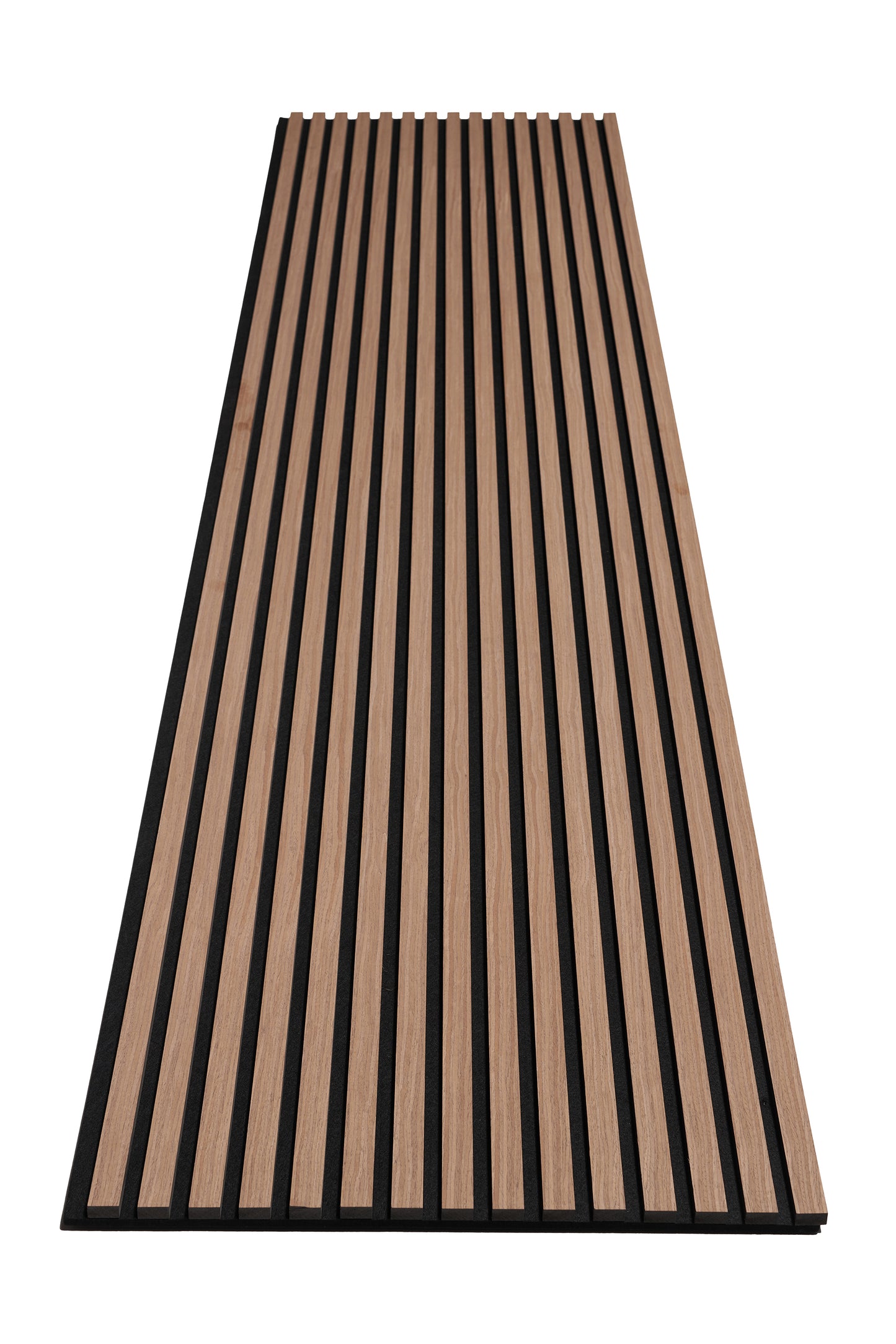 Acoustic Slat Wood Wall Panels Mocha