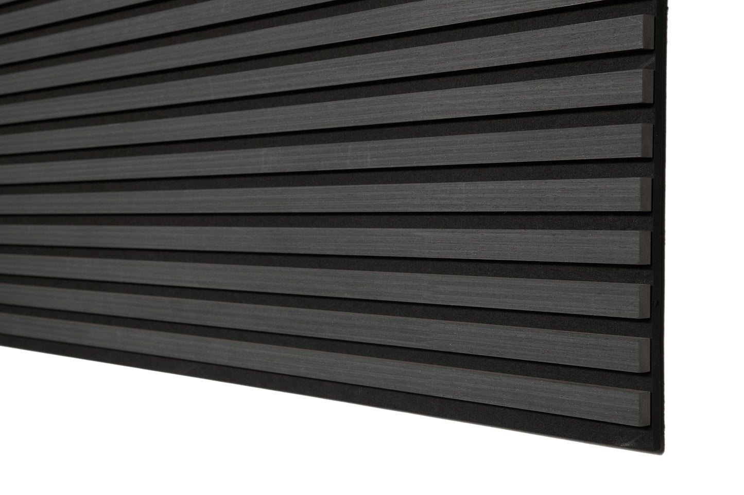 Acoustic Slat Wood Wall Panels Black